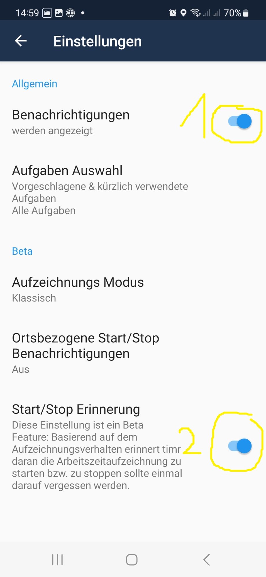 Einstellungen